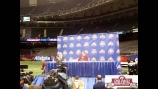 Nick Saban talks Phillip Sims before 2012 BCS title game