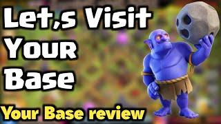 Let,s Visit Your Base In coc |#Coclive | Gaming King 0088