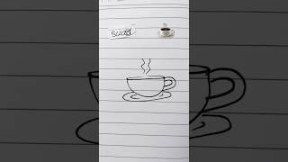 كيف ترسم كوب قهوة #العراق #drawing #مصر #art #اكسبلور #طيورالجنه #رسم #funny #draw #السعودية #بغداد