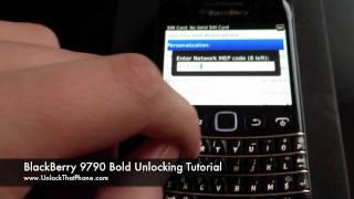 How to Unlock BlackBerry Bold 9790 with Code + Full Instructions!! tmobile at&t rogers bell orange