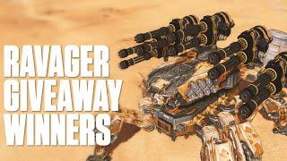 War Robots: Ravager With Ultimate Punisher Ts + Ravager Giveaway Winners