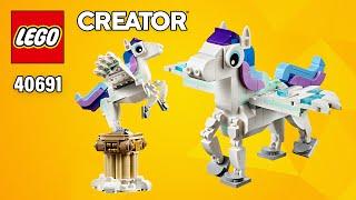 LEGO Creator Mythical Pegasus (40691)[278 pcs] Step-by-Step Building Instructions @TopBrickBuilder