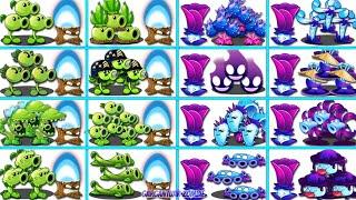 Random 16 Team PEA vs SHADOW Plants - Who Will Win? - PvZ 2 Plant vs Plant