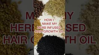 On a mission to regrow my edges using natural herbs. See how I make my hair oil on my channel!