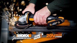 WORX WX803 20V ANGLE GRINDER.      UK