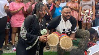 ODUNLADE ADEKOLA & HIS WIFE RECEIVED SPECIAL GIFT FROM COTONOU GROUP ON HIS BIRTHDAY