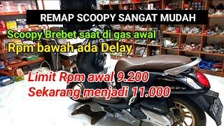 Remap Scoopy sangat mudah Gas awal brebet