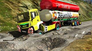 Trucks vs Potholes #73 | BeamNG.DRIVE