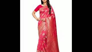 Latest silk saree design 2021| silk saree with banarasi design | kanchipuram art silk saree
