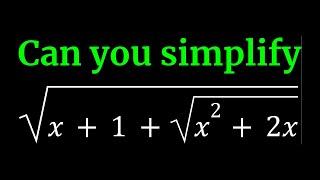 Simplifying An Interesting Radical