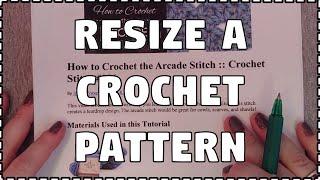 How To RESIZE CROCHET PATTERNS - How Much Yarn Do You Need?