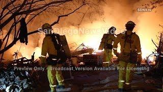 Large Homeless Encampment Sparks Brush Fire, Spring Valley