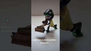 Custom splatoon amiibo progress report #splatoon3 #nintendoswitch #amiibo #diy #custom  #3dprinting