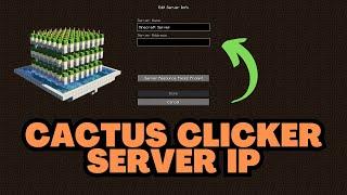 Minecraft Cactus Clicker Server IP Address