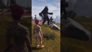 Conan Exiles: Golem takes down a yeti!