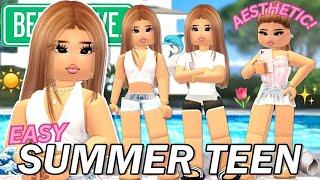 TALIA'S Realistic Summer TEEN GIRL OUTFITS & OUTFIT CODES TUTORIAL for Berry Avenue!