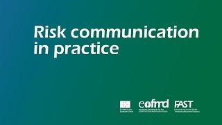 Risk communication in practice by Dr Lisa Boden