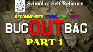 Bug Out Bag Part 1