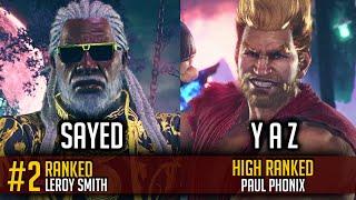 TEKKEN 8 - Sayed (#2 Leroy) Vs Y A Z (Paul) - Online Rank