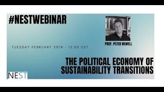 NESTwebinar #32 - The Political Economies of Sustainability Transitions | Peter Newell