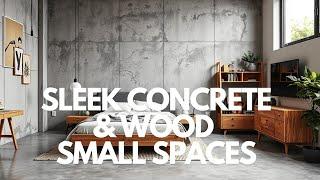 Transform Your Small Space: Sleek Concrete & Wood