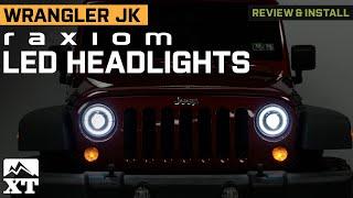 Jeep Wrangler JK Raxiom High Output LED Headlights Review & Install