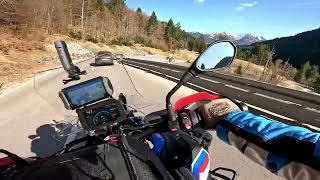 Mit der BMW 1300 GSA am Riedbergpass | Dynamic-Modus /ASA-D /Alle Schaltvorgänge manuell ausgeführt