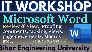 "Review & View" Tab In MS Word || Part - 8 | Microsoft Word Tutorial in Hindi || Full Course MS Word