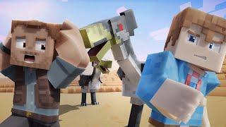 Surviving A Minecraft World Filled With Dinosaurs!