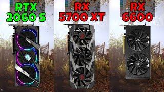 RTX 2060 Super vs RX 5700 XT vs RX 6600 (In 10 Games)