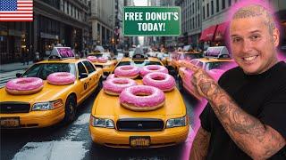 1 DAY OF EATING FREE DONUTS IN NEW YORK!