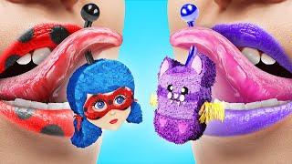 Vampire Pinata vs Ladybug Pinata / Superhero School