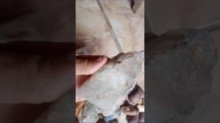 "Cristal de rocha" e  " Quartzo aura". #pedrasnaturais #pedraspreciosas #garimpo #brasil