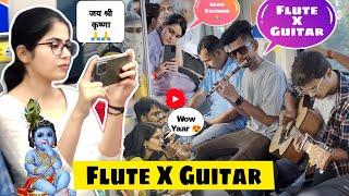 Flute X Guitar INCREDIBLE  Reaction In Public | Metro  Singing | @RajeshMusicOfficial7