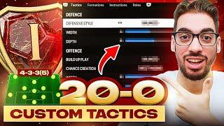 *POST PATCH* 20-0 BEST META 433(5) CUSTOM TACTICS & INSTRUCTIONS IN FC 24 ULTIMATE TEAM