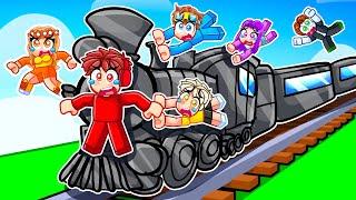 7 Friends Stuck on a Train (Roblox)