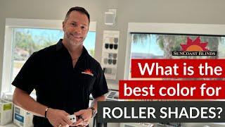 What roller shade color gives the best view-through?