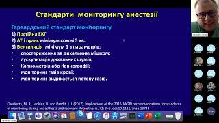 Стандарти моніторингу безпеки анестезії (мінімальний та розширений).