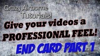 Tutorial: End Card for YouTube Videos - Part 1/3 - Photoshop