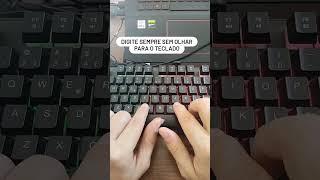 O que você precisa saber sobre o seu teclado para digitar corretamente. #informaticabasica #teclado