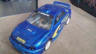 Chasing a 5th scale Scooby Sti. Fpv with my GEPLx5" race drone.
