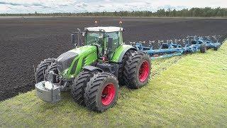  XL PLOUGHING in France - Twin Wheels Fendt 933 + Lemken 12 furrow