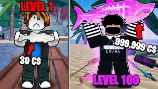 LVL 1 to 100: ULTIMATE GUIDE for Fisch Roblox! (BEST FISHING SPOTS & OP RODS)