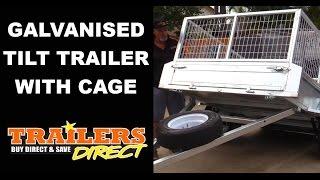 Galvanised Tilting Box Trailer By Trailers Direct Qld - Ph 1300 866 869