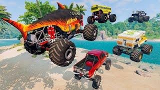 Monster Truck Mayhem: Insane Mega Ramp Action!