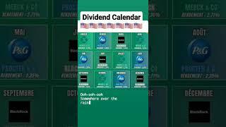 Dividend Calendar  #stockmarketinvestingtips #stocks #ricoshumildes #money