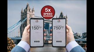 150 to 750 Mbps  how to improve cellular bandwidth in London