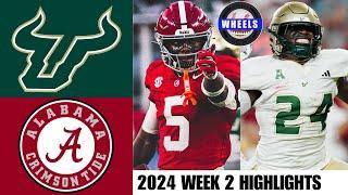 #4 Alabama vs USF | Full Game Highlights | 2024 College Football Highlights