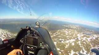 Gliding in Norway - Flight to Gaustatoppen