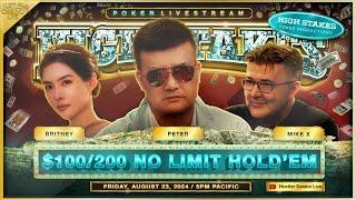 HIGH STAKES $100/200! Britney, Peter, Mike X, Henry, JBoogs, Ryan - Commentary by Charlie Wilmoth